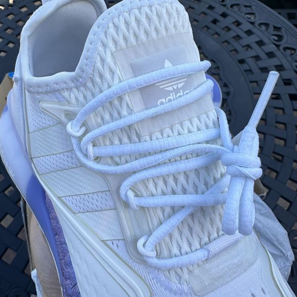 Adidas ZX 2K Boost White Boost Blue Violet Men\'s Athletic Shoes FV2928 main image 3